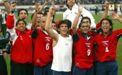 Parte del plantel de Chile que logró el empate ante la Argentina de Marcelo Bielsa. Foto: Archivo