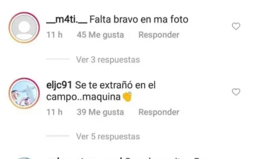 Captura Instagram Arturo Vidal.