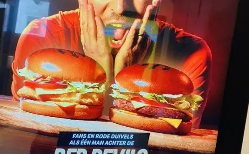 La publicidad de hamburguesas que protagoniza Eden Hazard.
