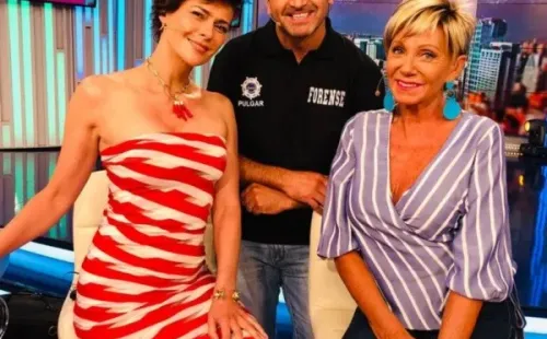 Francisco Pulgar junto a Tonka Tomicic y Raquel Argandoña, en Bienvenidos.