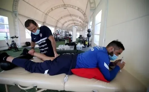 Claudio Bravo tuvo trabajo diferenciado en Juan Pinto Durán (Comunicaciones ANFP)