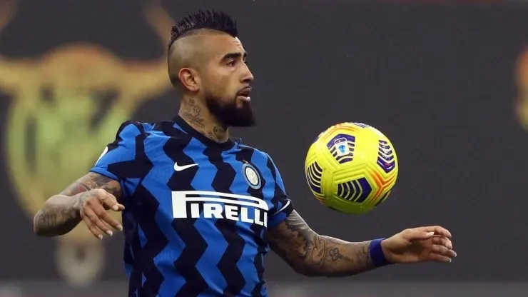 Arturo Vidal, mediocampista chileno del Inter de Milán de Italia