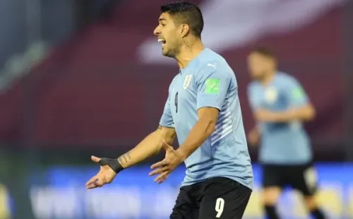 Suárez no pudo mostrar su poder de fuego en el empate contra Venezuela. Foto: Getty.