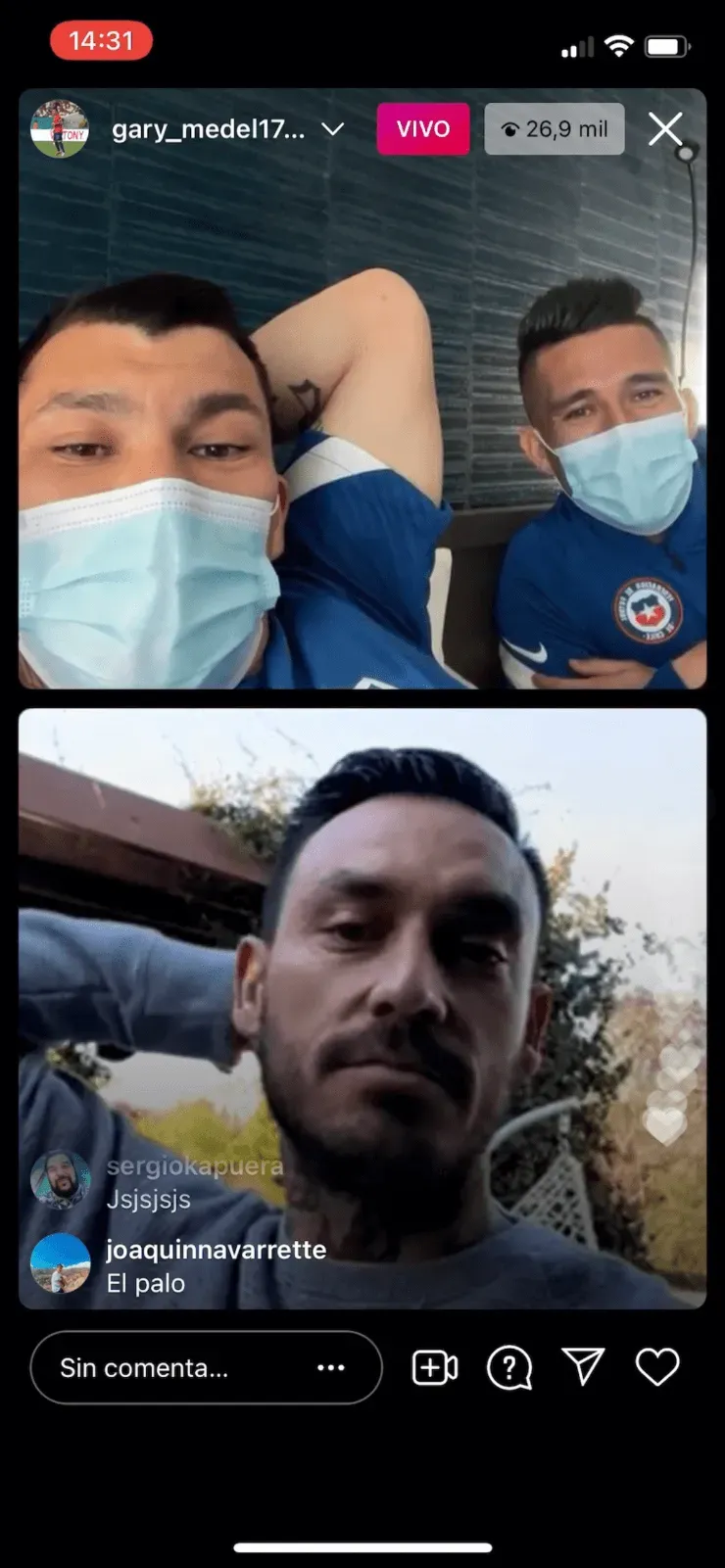 El mediático Mauricio Pinilla en conversación con Gary Medel