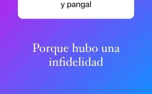 Las historias de Cecilia Gutiérrez sobre el quiebre de Kel Calderón y Pangal Andrade.(1)
