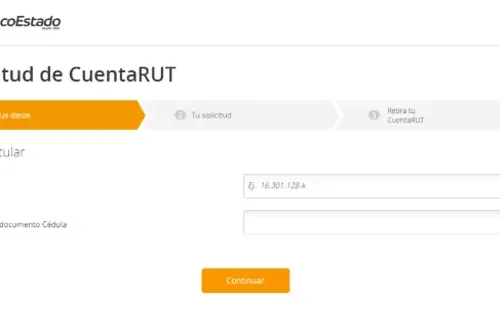 Solicitud Cuenta Rut