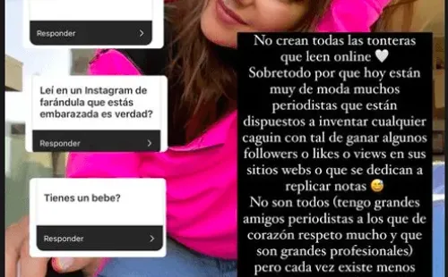 Las historias con que Kel Calderón aplacó las dudas sobre su embarazo.(1)