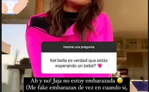 Las historias con que Kel Calderón aplacó las dudas sobre su embarazo.(2)
