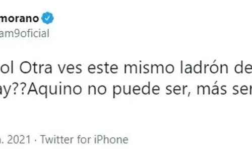 Iván Zamorano sin pelos en la lengua contra Eber Aquino.