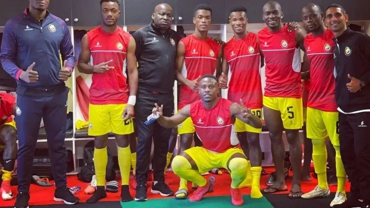 Salas Malico, delantero de la selección de Mozambique