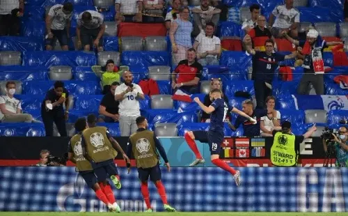 Benzema anotó, pero el VAR le negó los abrazos. Foto: Getty Images