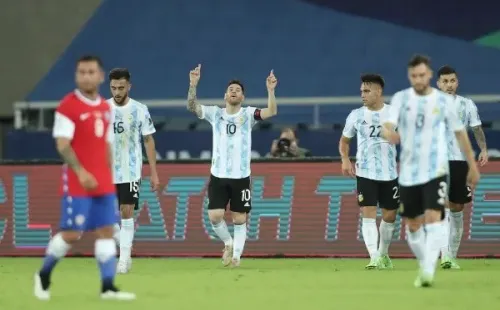 Messi puso el 1-0 parcial para Argentina contra Chile en el debut de Copa América.