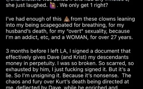 El polémico post de Courtney Love sobre Dave Grohl y Trent Reznor.(1)