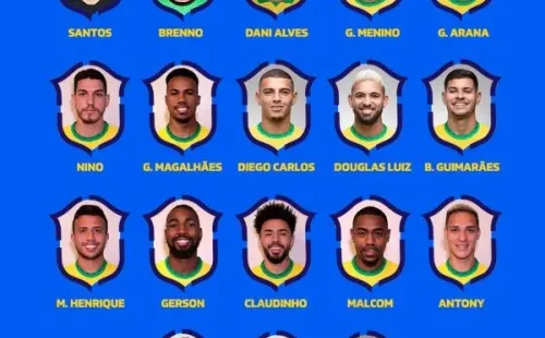 La nómina de Brasil para los Juegos Olímpicos.