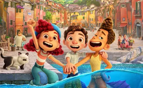 El afiche oficial de Luca, lo nuevo de Pixar.