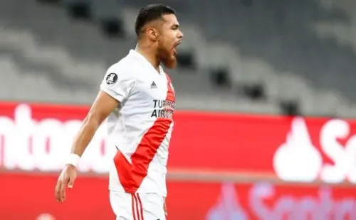 Paulo Díaz era un indiscutido en el equipo de Marcelo Gallardo hasta el momento de su contagio (Getty Images)