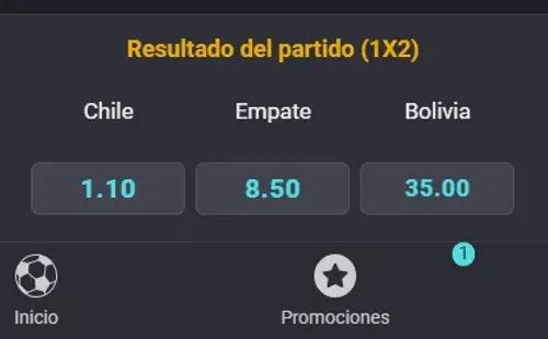 Estas son las cuotas de Chile vs Bolivia por la Copa América tras el primer tiempo del partido. | Foto: Coolbet.