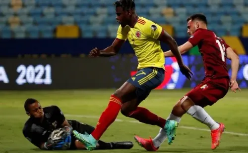 Faríñezfue la gran figura de la noche en Brasil en el duelo Colombia-Venezuela. Foto: Copa América.