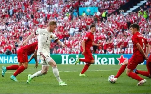 El belga contuvo sus festejos por respeto a Eriksen y a toda Dinamarca.