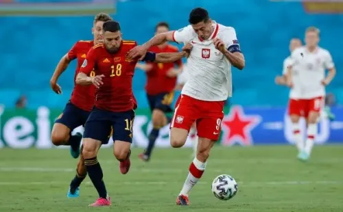 España contra Polonia en la Euro 2020.