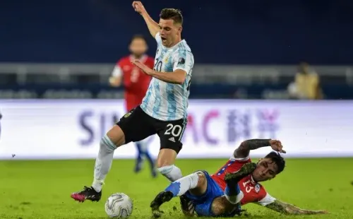 Pulgar ha mostrado un gran despliegue físico en Copa América. Foto: Agencia Uno