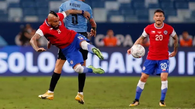 Arturo Vidal, mediocampista de la selección chilena en Copa América