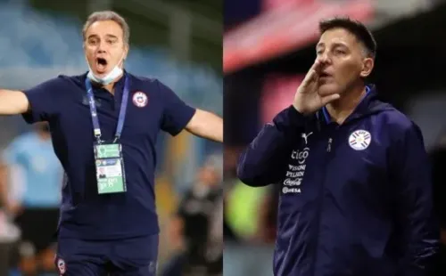Martín Lasarte y Eduado Berizzo frente a frente (Getty Images)