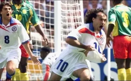 Sierra grita el gol a Caemrún con la cara llena de gol. Foto: Archivo