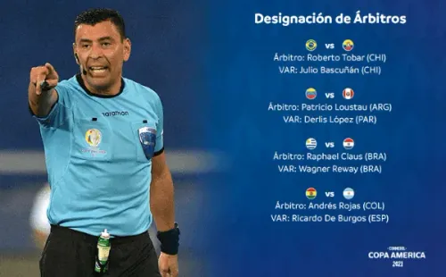 Los árbitros para la última fecha de la fase de grupos de Copa América.
