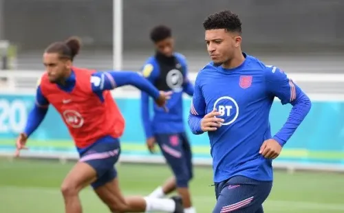 Sancho está con la selección Inglaterra disputando la Eurocopa. (FOTO: Getty)