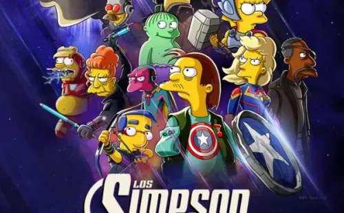Afiche oficial de El Bueno, El Bart y El Loki, el nuevo cortometraje de Los Simpson.