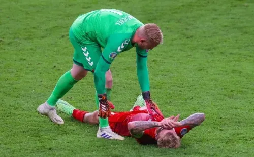 Varios daneses fueron apuntados con láser durante la semifinal con Inglaterra por la Euro.