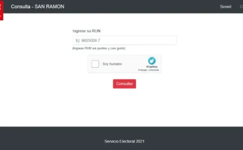 Servel: Elecciones San Ramón