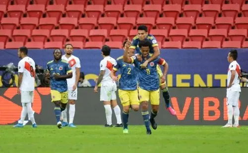 Cuadrado abrió la remontada de Colombia ante Perú. Foto: Getty Images