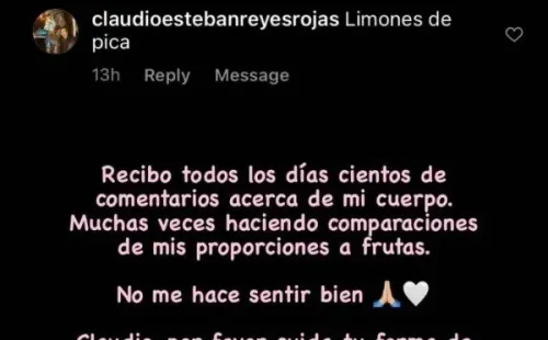 Otro ejemplo de los indeseados comentarios que recibe Vesta Lugg.
