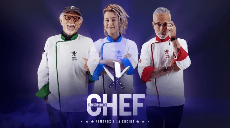 Ennio Carota, Carolina Bazán ySergi Arola, los cocineros de El Discípulo del Chef.