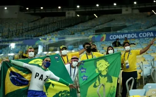 La torcida brasileña quiere hacer sentir la localía (Getty Images)