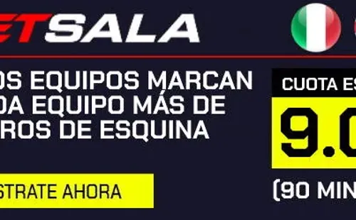 La cuota especial que Betsala tiene para ti en la gran final de la Eurocopa 2020. | Foto: Betsala.