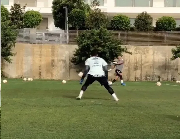 El ex Católica tuvo esta mañana su primera práctica oficial con el Celta(FOTO:RC Celta)
