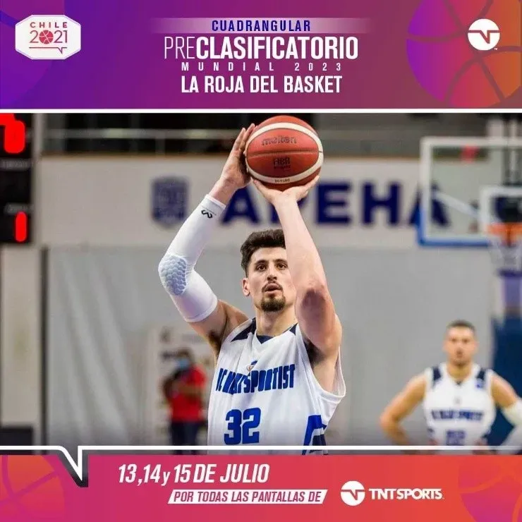 La roja del básquetbol va por un lugar en el Mundial de 2023 y para eso debe sumar en el Pre-Clasificatorio de este 13, 14 y 15 de julio. | Foto: TNT Sports.