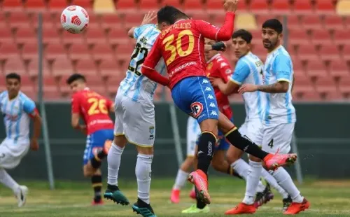 Palacios anotó el gol del triunfo de Unión Española ante Magallanes. Foto: Agencia Uno