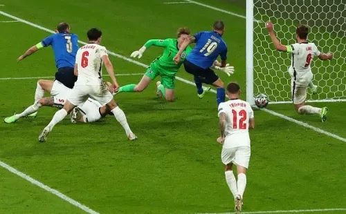 Bonucci y el gol de Italia contra Inglaterra en la final de la Euro.