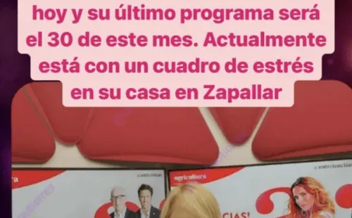 La publicación de Cecilia Gutierrez sobre el retiro de Cecilia Bolocco del mundo radial.