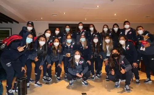 La última foto de la Roja en Chile antes de viajar a Japón. Foto: Comunicaciones ANFP