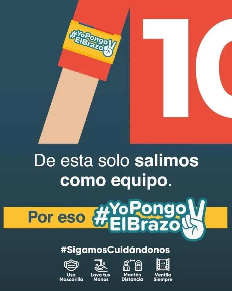 El fútbol chileno se plegó a la campaña de fomento de la vacunación contra el coronavirus
