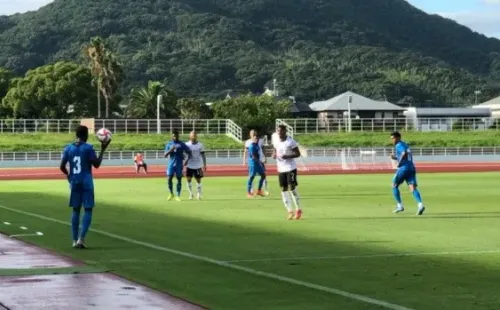 Alemania y Honduras empataban 1-1 antes de detener el partido por insultos racistas. Foto. @FenafuthOrg Twitter