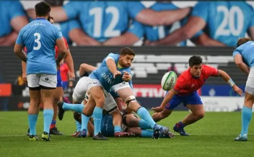 Chile cayó 15-10 ante Uruguay en las eliminatorias. Foto: Sudamérica Rugby