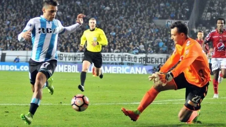 Maximiliano Cuadra es jugador formado en Racing Club