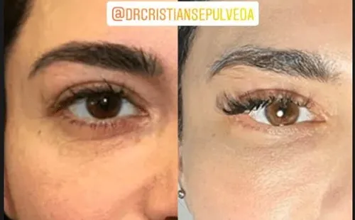 El comparativo que compartió Antonella Ríos en Instagram.