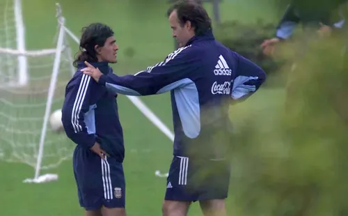 Bielsa comandó a Ortega en el combinado argentino hasta 2004.
